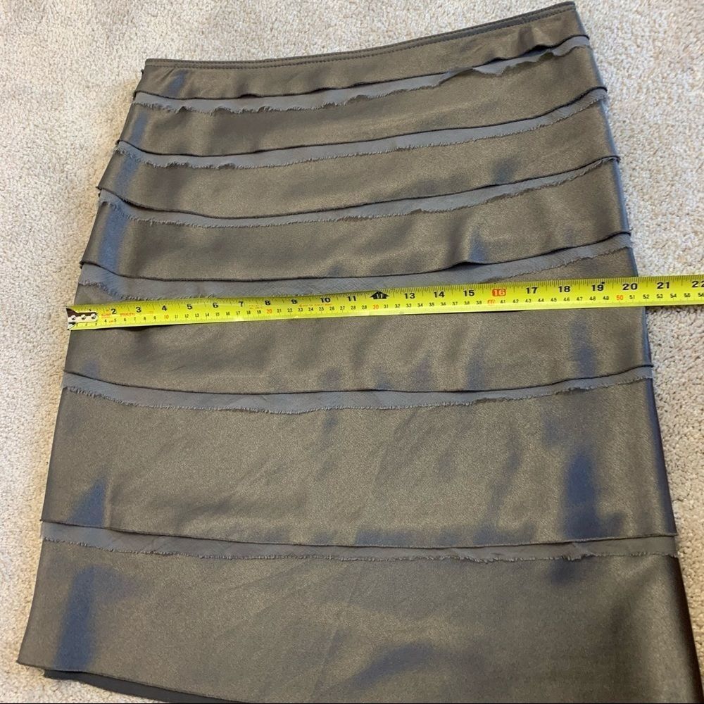 STRENESSE Gabriel Strehle Gray Layered Silk Skirt - Picture 7 of 7